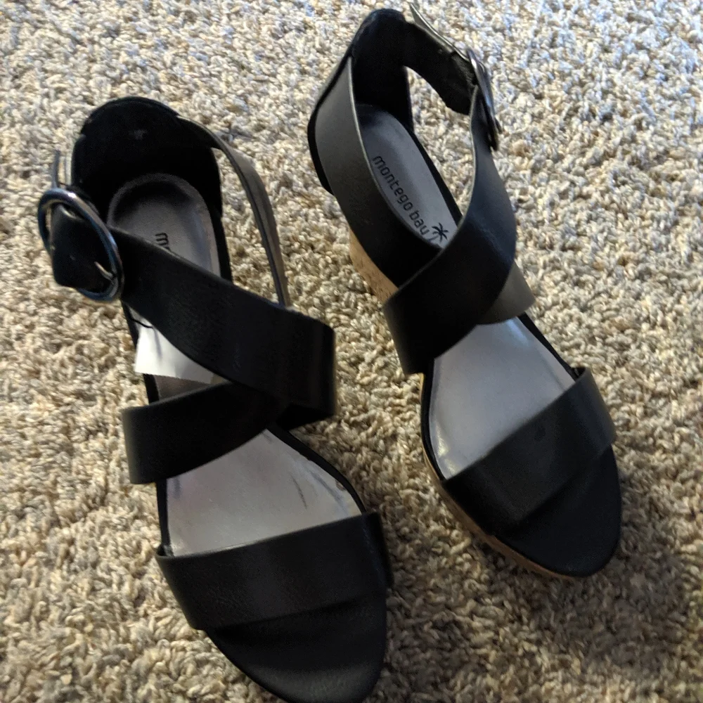Strappy wedges 2/$10